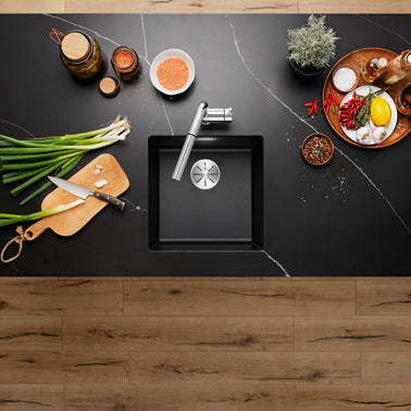 Chiuvetă bucătărie Silgranit Blanco SUBLINE 400-U gri vulcan 430×460 mm
