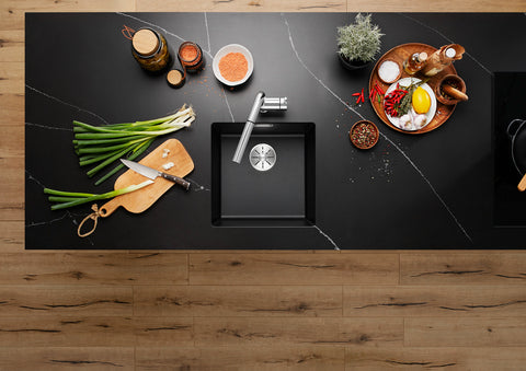 Chiuvetă bucătărie Silgranit Blanco SUBLINE 400-U trufe 430×460 mm