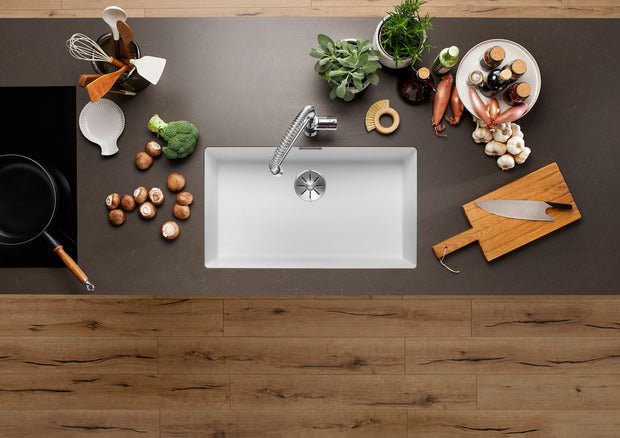 Chiuvetă bucătărie Silgranit Blanco SUBLINE 700-U alb 730×460 mm