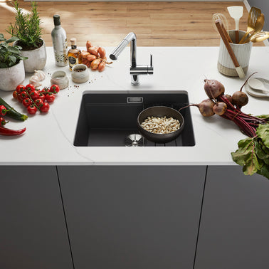 Chiuvetă bucătărie Silgranit Blanco ETAGON 500-U gri vulcan 530×460 mm