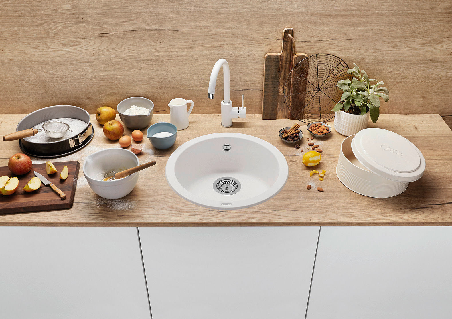 Baterie bucătărie Blanco MIDA Silgranit-Look – gri vulcan HD