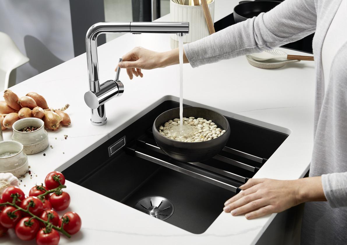 Chiuvetă bucătărie Silgranit Blanco ETAGON 500-U alb 530×460 mm
