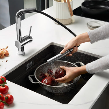 Chiuvetă bucătărie Silgranit Blanco ETAGON 500-U gri vulcan 530×460 mm
