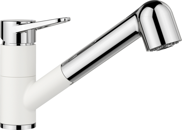 Baterie bucătărie Blanco WEGA-S II Silgranit-Look – alb/crom HD