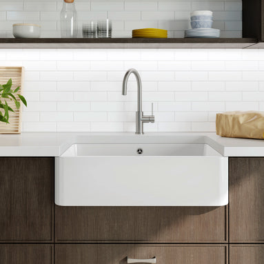 Chiuvetă bucătărie ceramică Blanco VILLAE Single Farmhouse alb lucios 795 × 460 mm