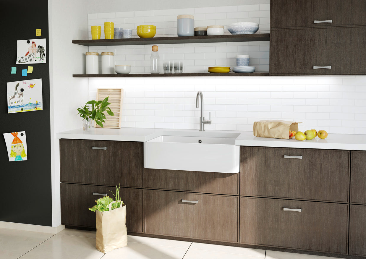 Chiuvetă bucătărie ceramică Blanco VILLAE Single Farmhouse alb lucios 795 × 460 mm