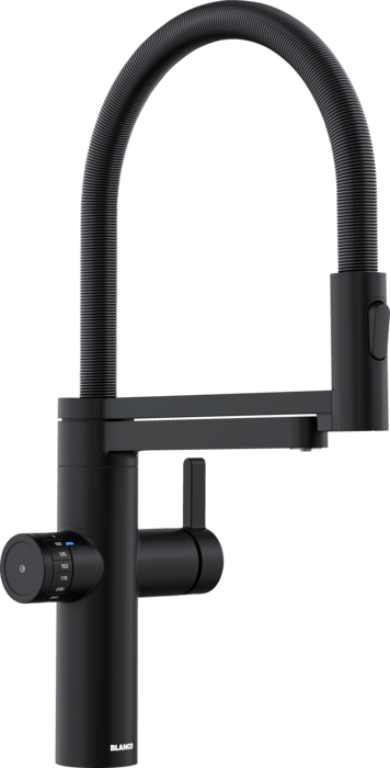 Baterie bucătărie Blanco EVOL-S PRO Filter – negru mat HD