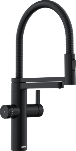Baterie bucătărie Blanco EVOL-S PRO Filter – negru mat HD