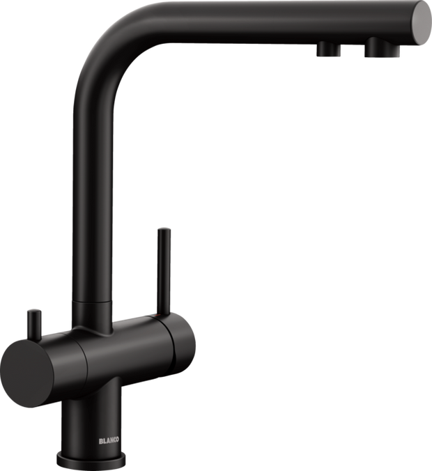 Baterie bucătărie Blanco FONTAS II Filter – negru mat HD