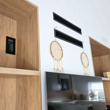 Mobilier pentru living din MDF termoformat realizat la comandă de NORVINIA