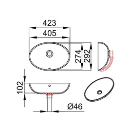 ANA-UN – lavoar pe blat din compozit acrilic
