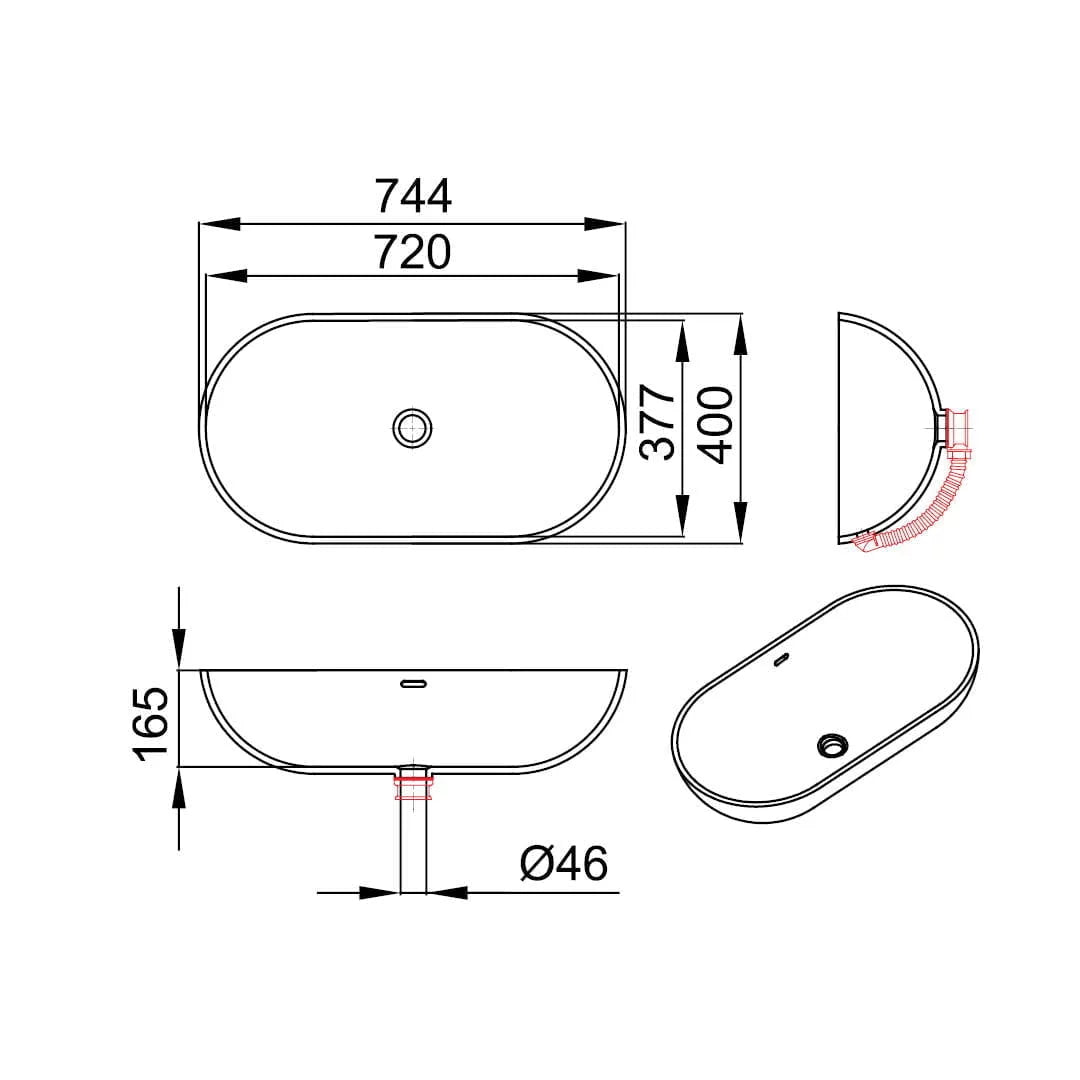 BEA-UN – lavoar pe blat din compozit acrilic