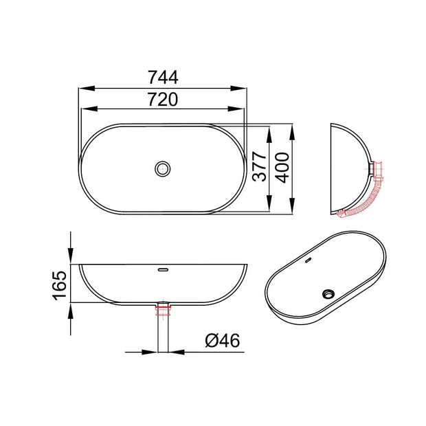 BEA-UN – lavoar pe blat din compozit acrilic