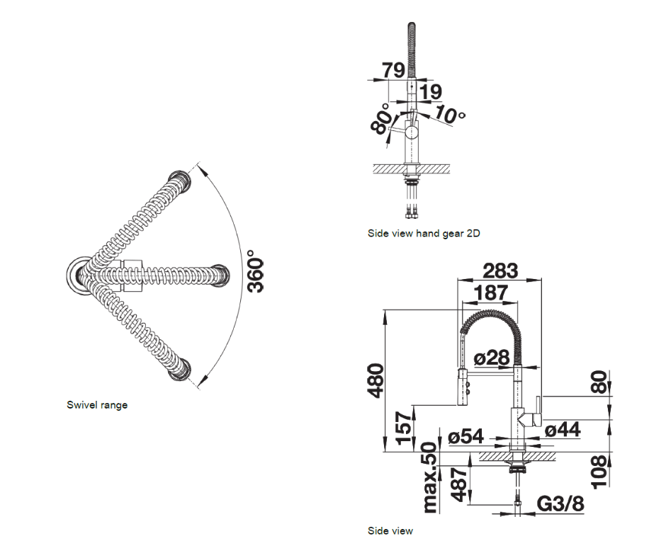 Baterie bucătărie Blanco CATRIS-S – crom HD