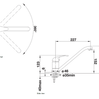 Baterie bucătărie Blanco DARAS Silgranit-Look – cafea HD
