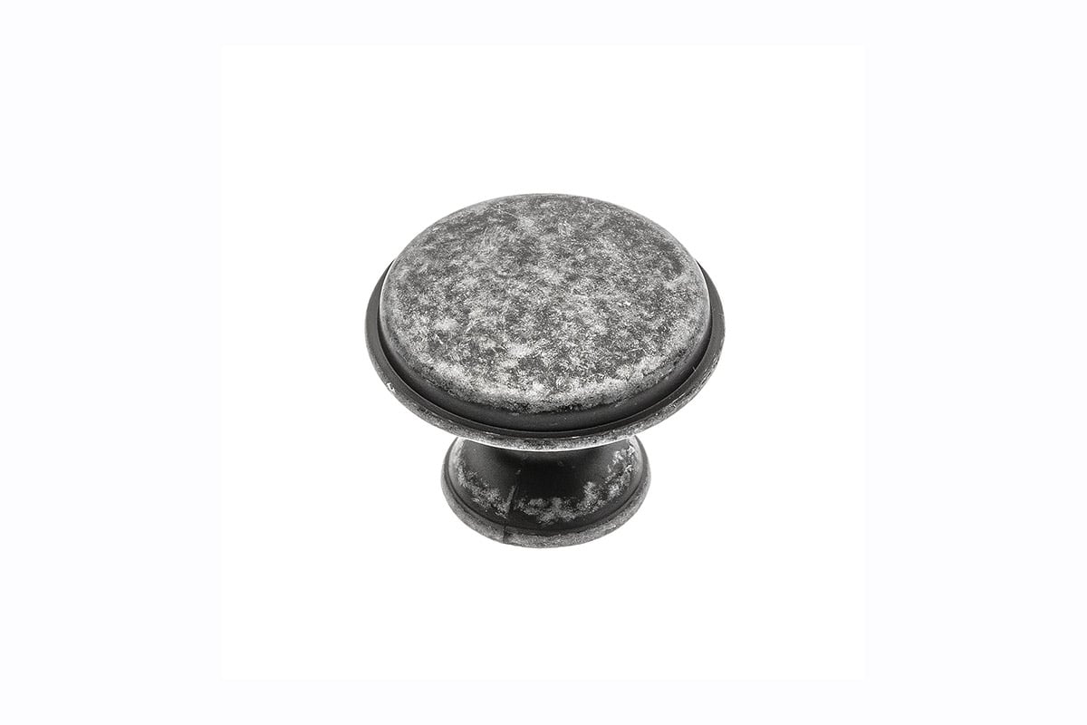 Buton mobilă Cento D28 mm, argintiu antichizat
