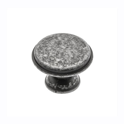 Buton mobilă Cento D28 mm, argintiu antichizat