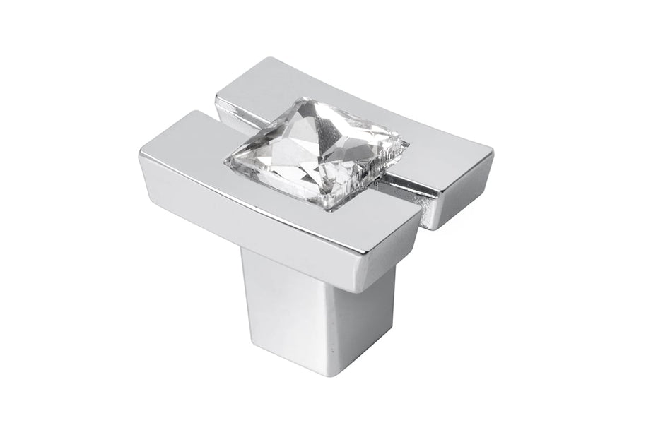 Buton mobilă CRYSTAL 71C, cromat