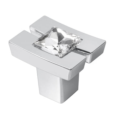 Buton mobilă CRYSTAL 71C, cromat