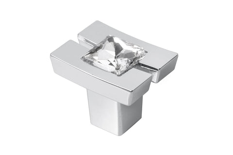 Buton mobilă CRYSTAL 71C, cromat