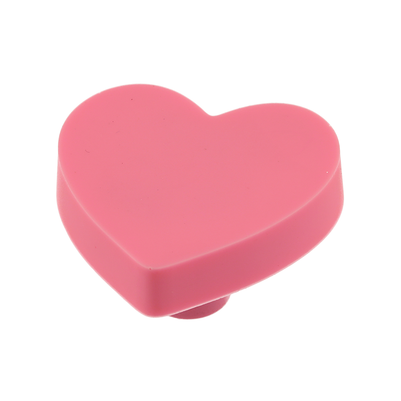 Buton mobilă copii HEART 41x41 mm, roz