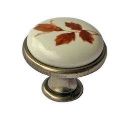 Buton mobilă AUTUMN ROSE, alamă antichizată