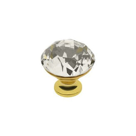 Buton mobilă CRYSTAL GOLD, D30 mm