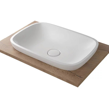 GLORIA 580 V-IN – lavoar semi-încastrabil în blat din compozit acrilic