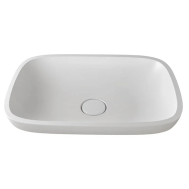 GLORIA 580 V-UN – lavoar semi-încastrabil în blat din compozit acrilic