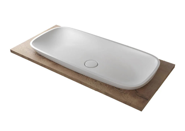 GLORIA 880 V-IN – lavoar semi-încastrabil în blat din compozit acrilic