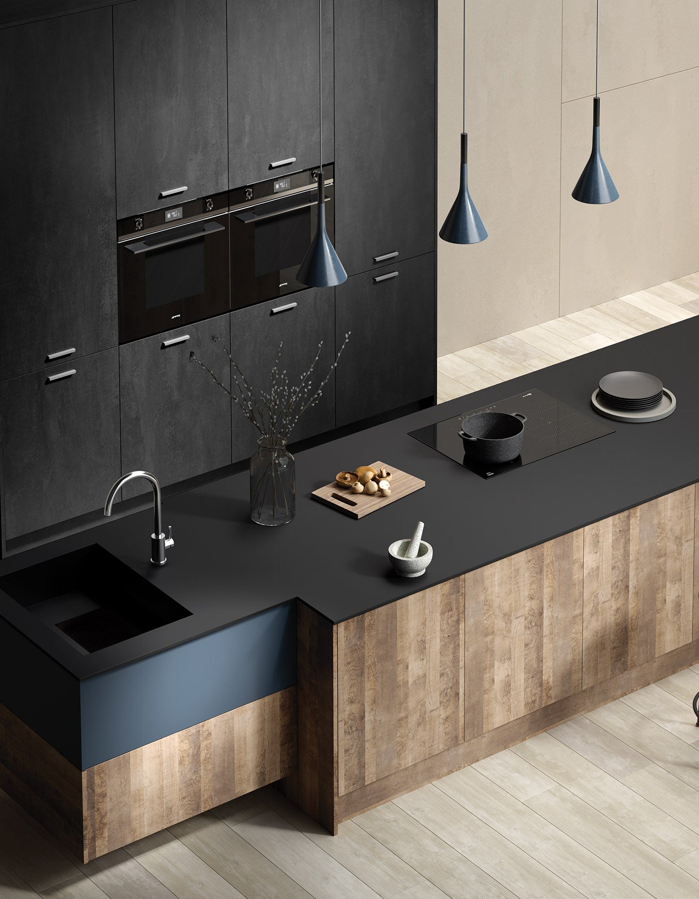 Placă decorativă SPC – K190 Black