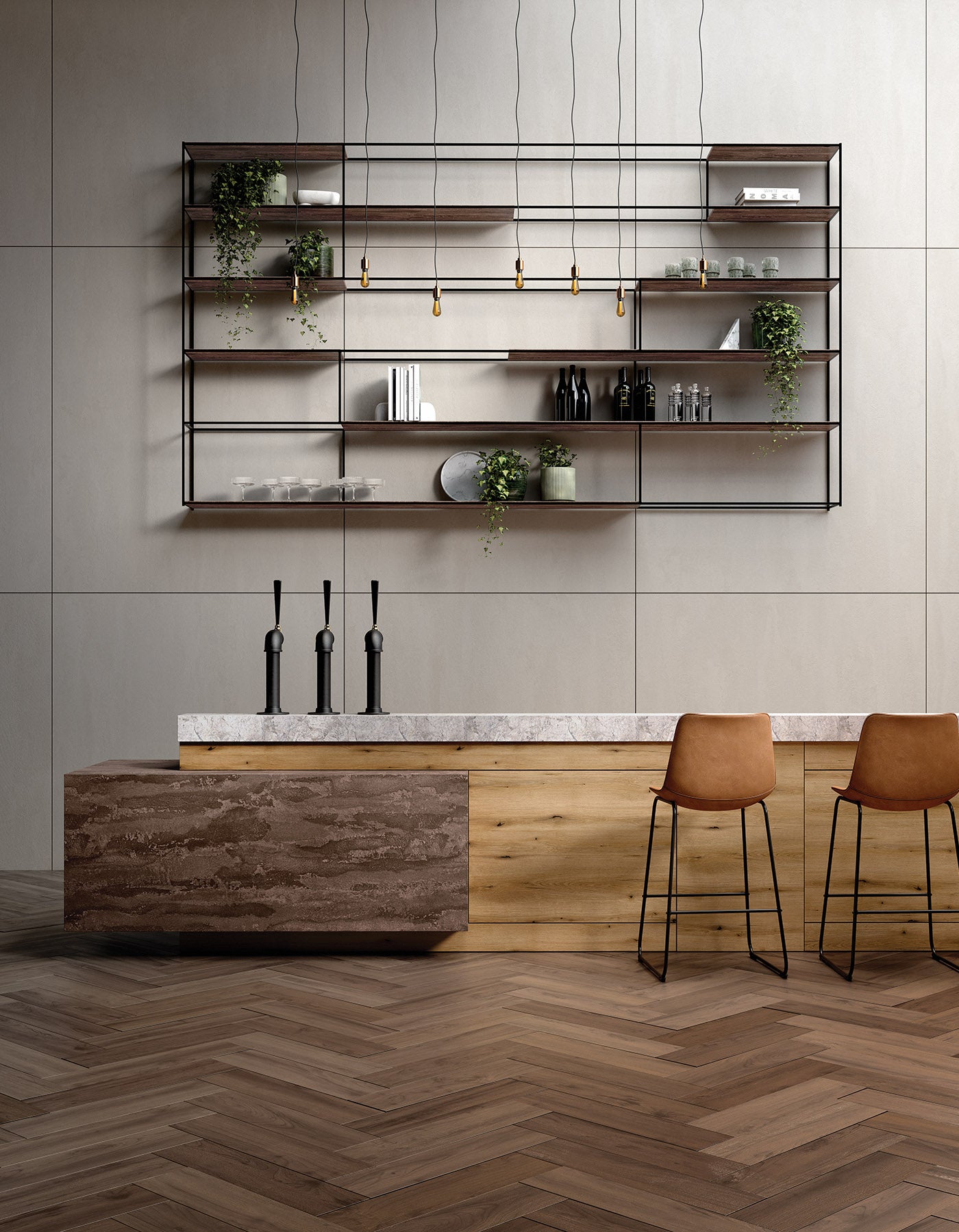 Placă decorativă SPC – K365 Coast Evoke Oak