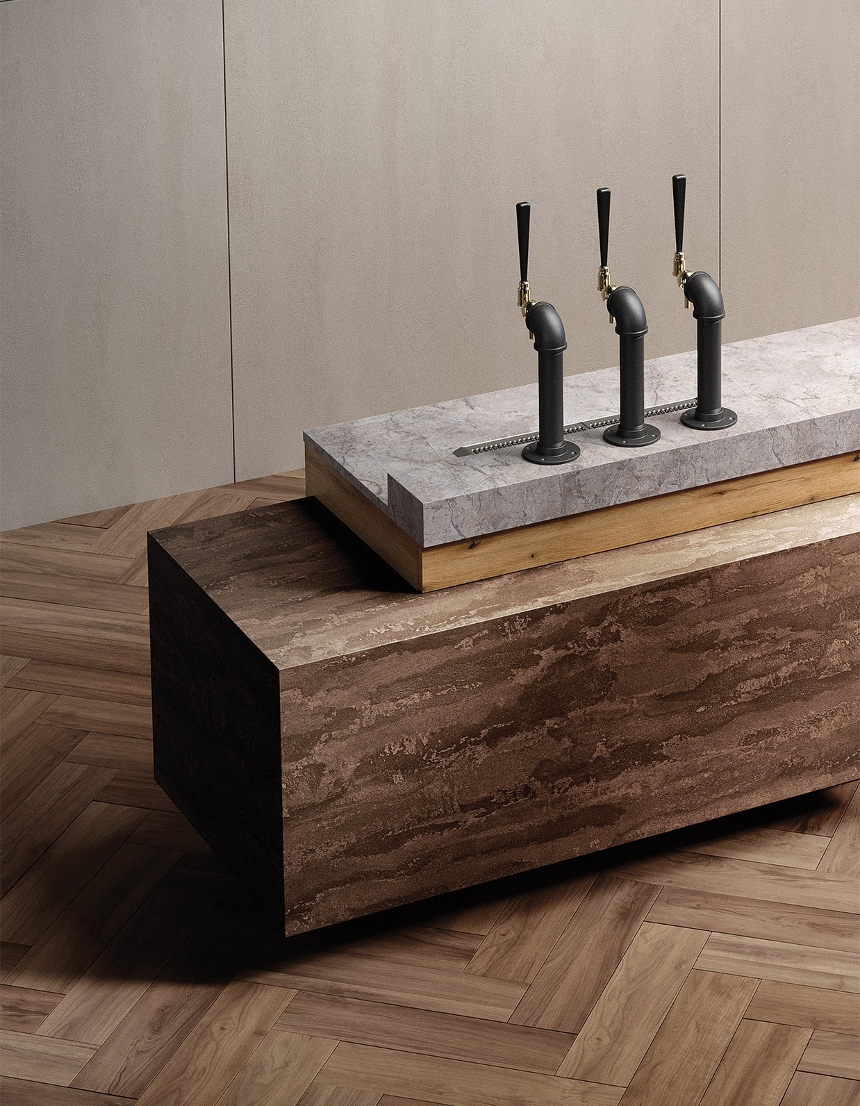 Placă decorativă SPC – K365 Coast Evoke Oak