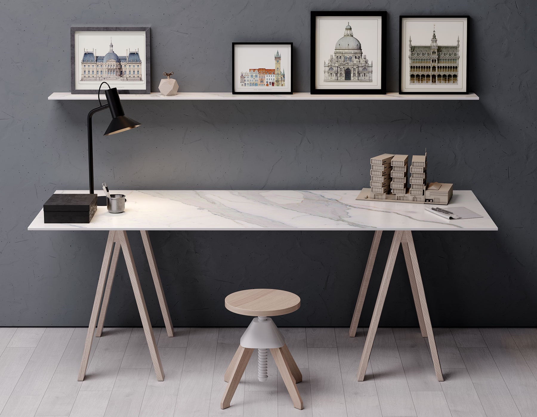 Placă decorativă SPC – K551 Calacatta Olympus