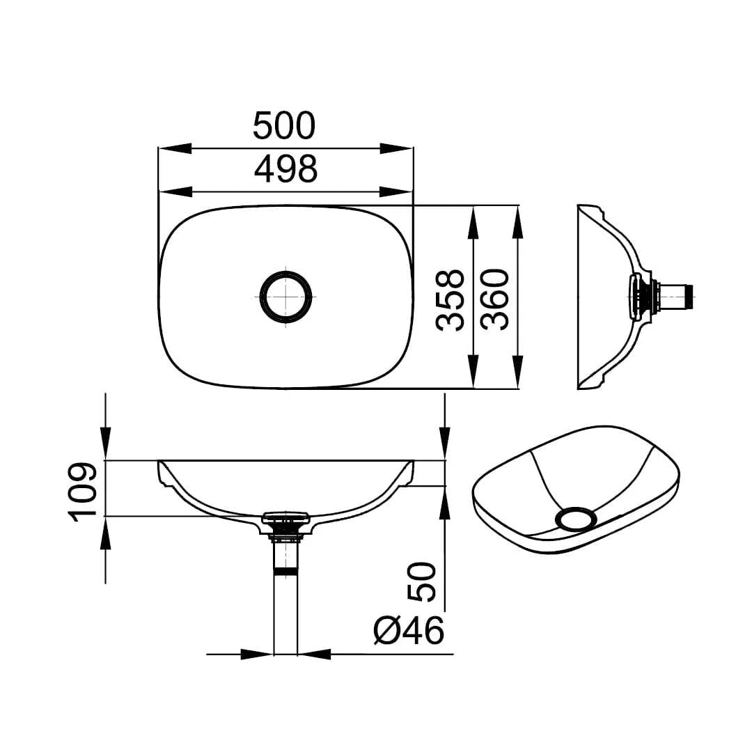 LUX 500 V-IN – lavoar de blat din compozit acrilic