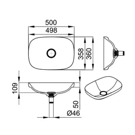 LUX 500 V-IN – lavoar de blat din compozit acrilic