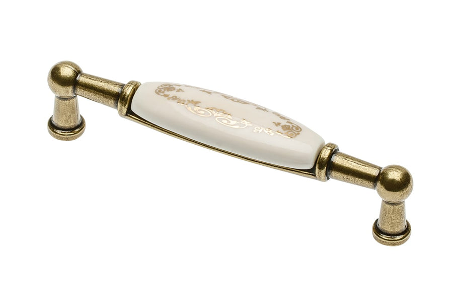 Mâner mobilă ORNAMENT – alamă antichizată, dreptunghiular