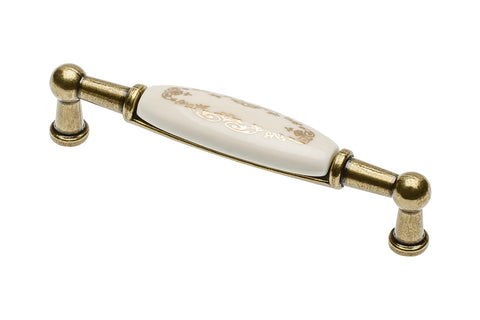 Mâner mobilă ORNAMENT – alamă antichizată, dreptunghiular