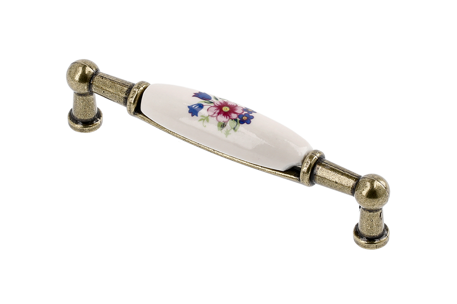 Mâner mobilă bucătărie SPRING FLOWER – alamă antichizată