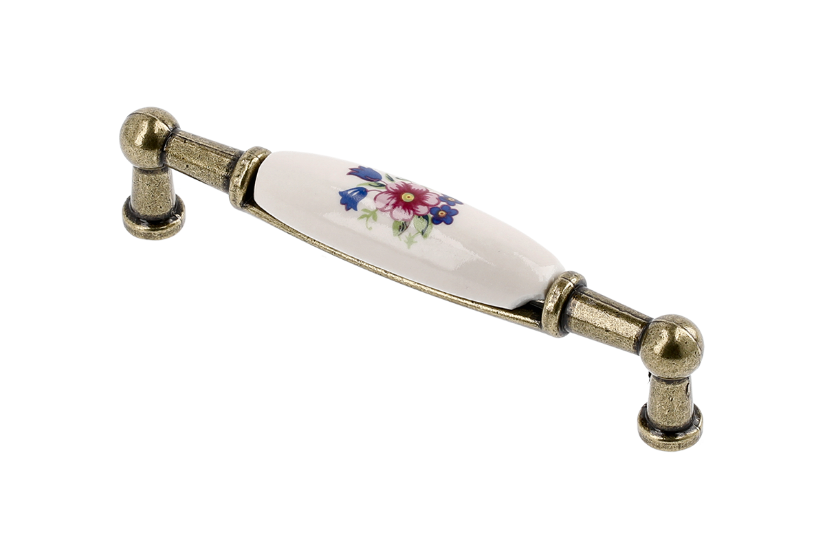 Mâner mobilă bucătărie SPRING FLOWER – alamă antichizată