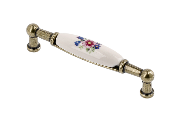 Mâner mobilă bucătărie SPRING FLOWER – alamă antichizată