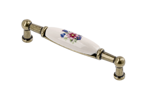 Mâner mobilă bucătărie SPRING FLOWER – alamă antichizată