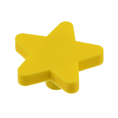 Buton mobilă copii STAR 50x48 mm, galben