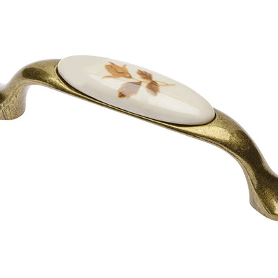Mâner mobilă AUTUMN ROSE – 96 mm, alamă antichizată
