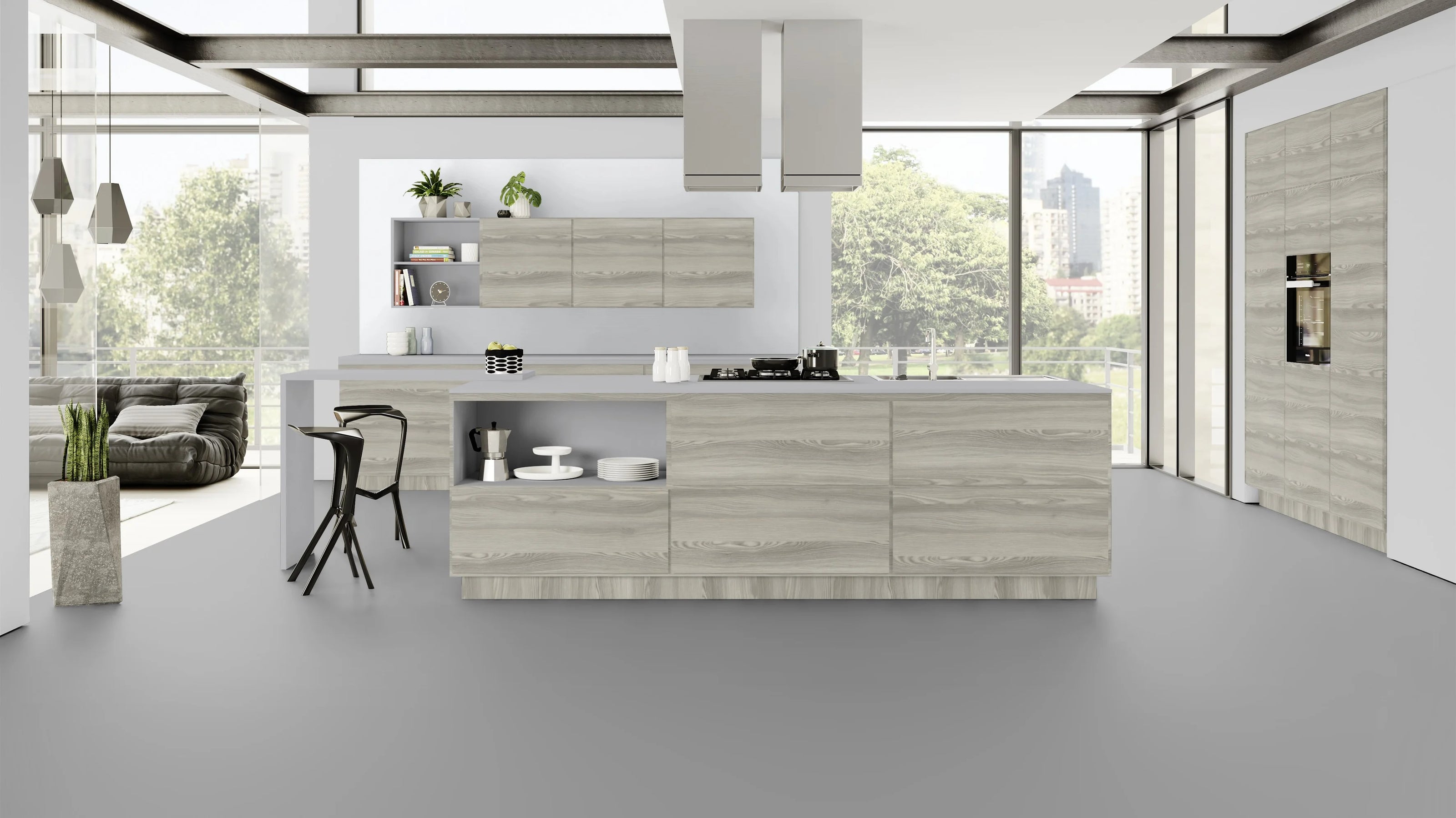 RENOLIT 3D Thermolaminate - Pearl Grey Suedette Matt Classic