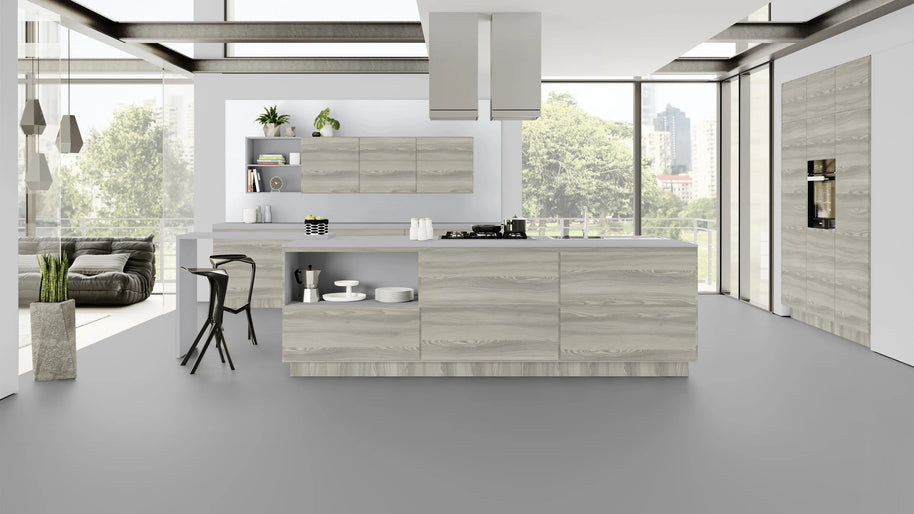 RENOLIT 3D Thermolaminate - Pearl Grey Suedette Matt Classic