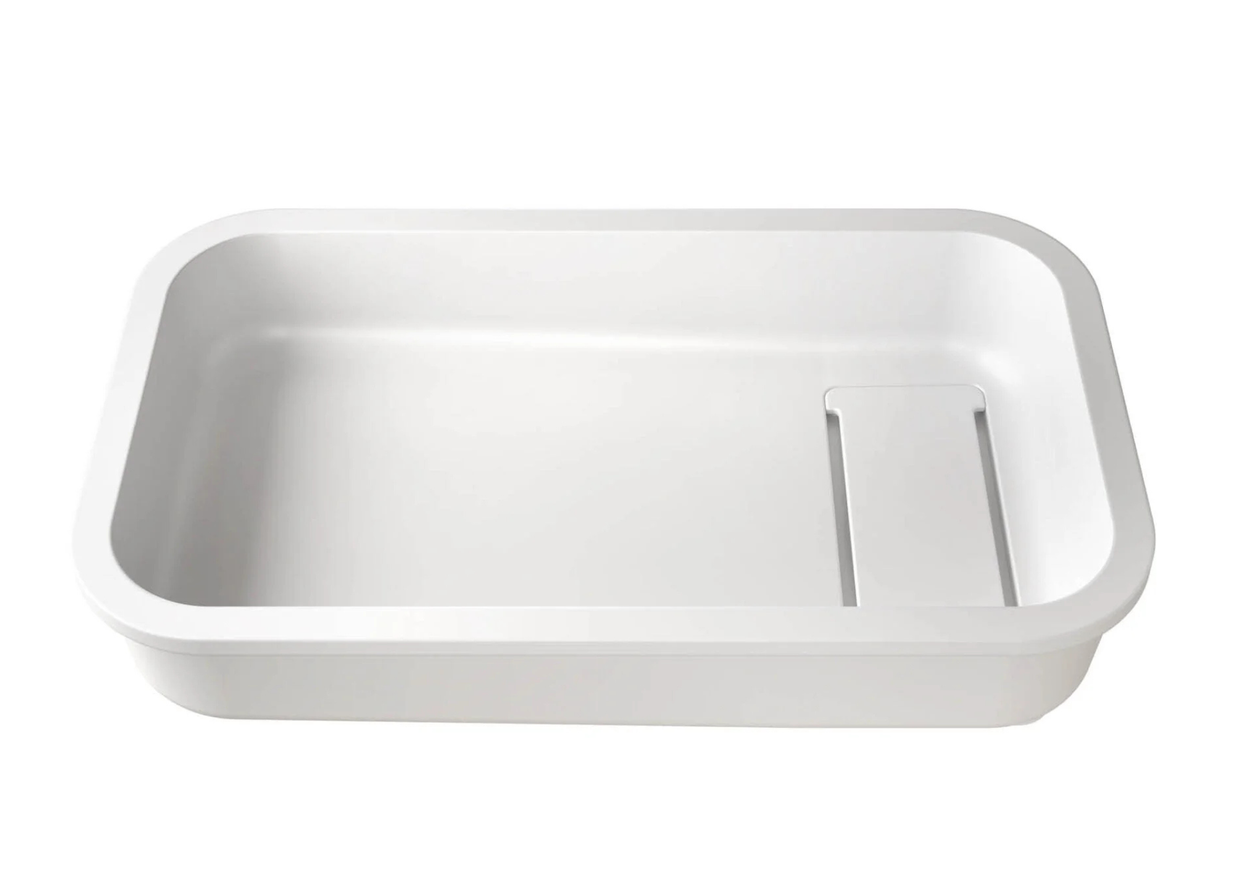 RUBY V-UN – lavoar încastrabil în blat din compozit acrilic