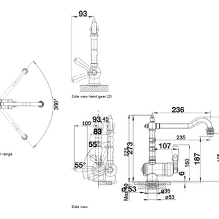 Baterie bucătărie Blanco TRADON – crom HD