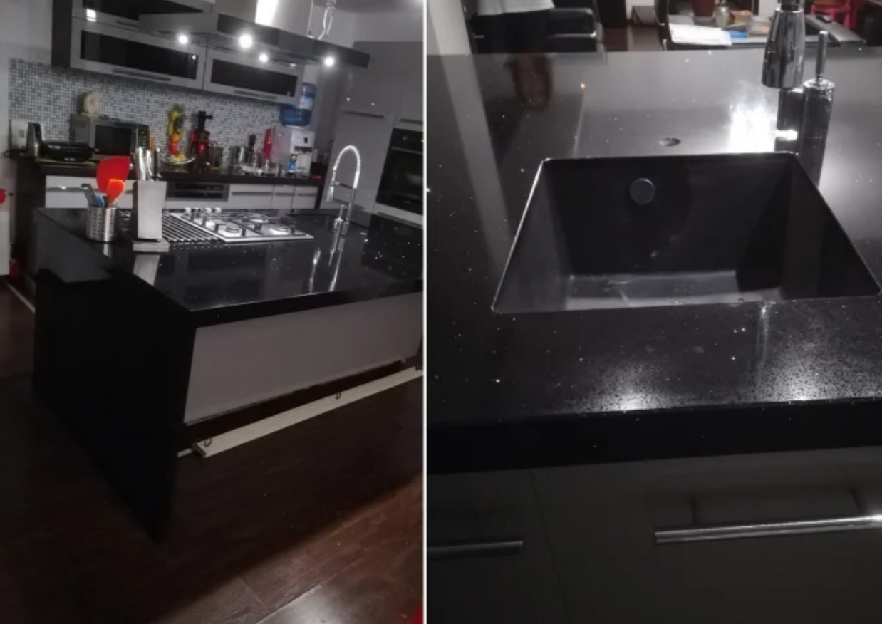 Chiuveta sub blat neagra