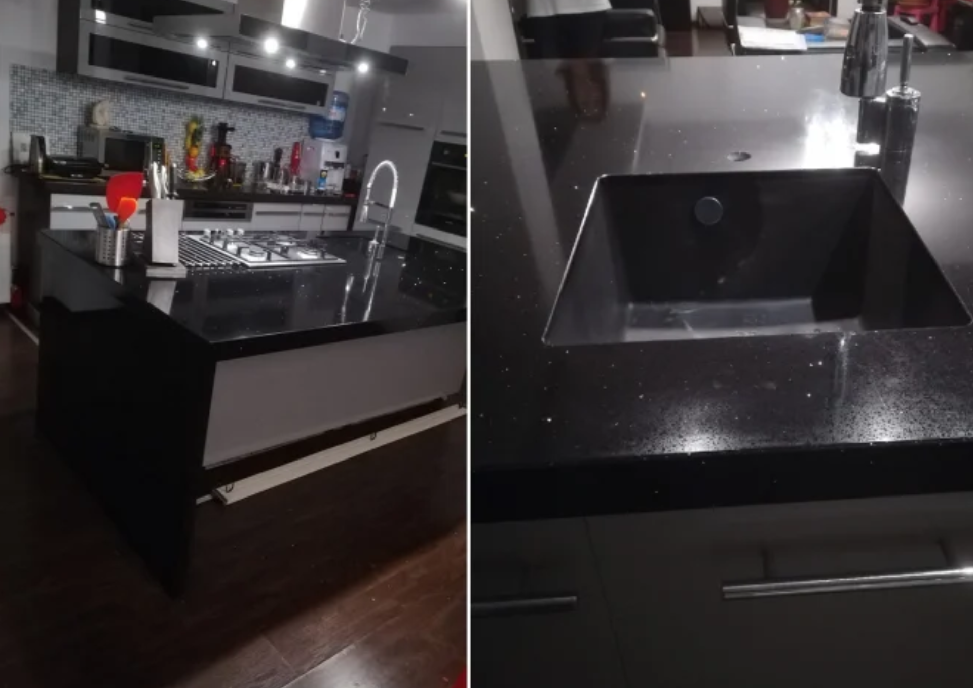 Chiuveta sub blat neagra